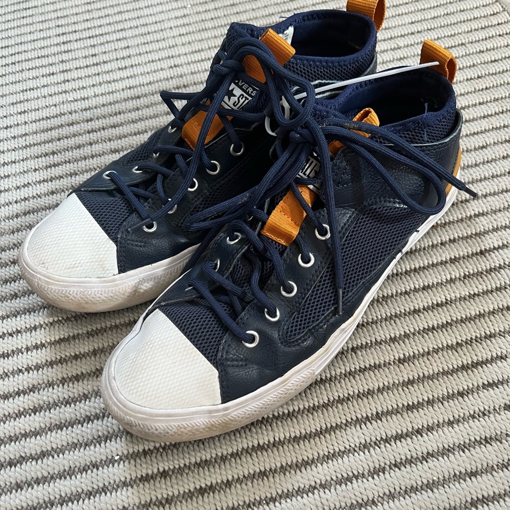 Converse Dark Blue and Orange Men's Sneakers